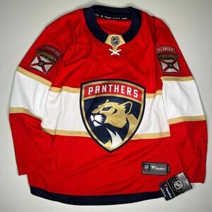 Florida Panthers Fanatics Breakaway NHL Jersey M 11/2024 Red Home - NEW w/ Tag